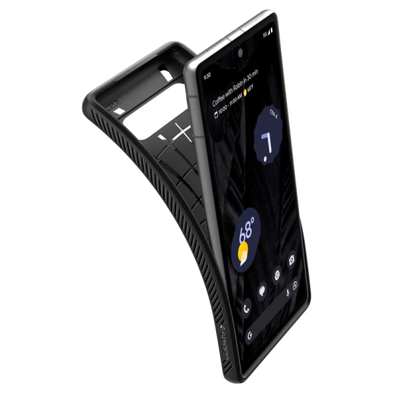 Etui Spigen Liquid Air na Google Pixel 7A - czarny mat - obrazek 7