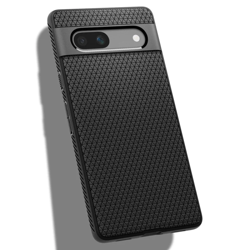 Etui Spigen Liquid Air na Google Pixel 7A - czarny mat - obrazek 9