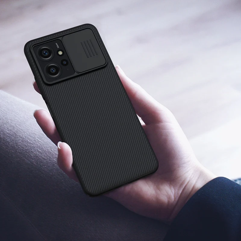 Pancerne etui Xiaomi Redmi Note 12 z osłoną na aparat Nillkin CamShield Case - czarne - obrazek 10