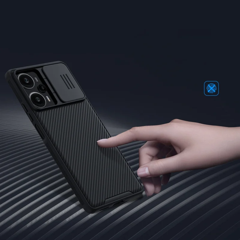 Pancerne etui Xiaomi Redmi Note 12 Turbo / Xiaomi Poco F5 z osłoną na aparat Nillkin CamShield Pro Case - czarne - obrazek 10