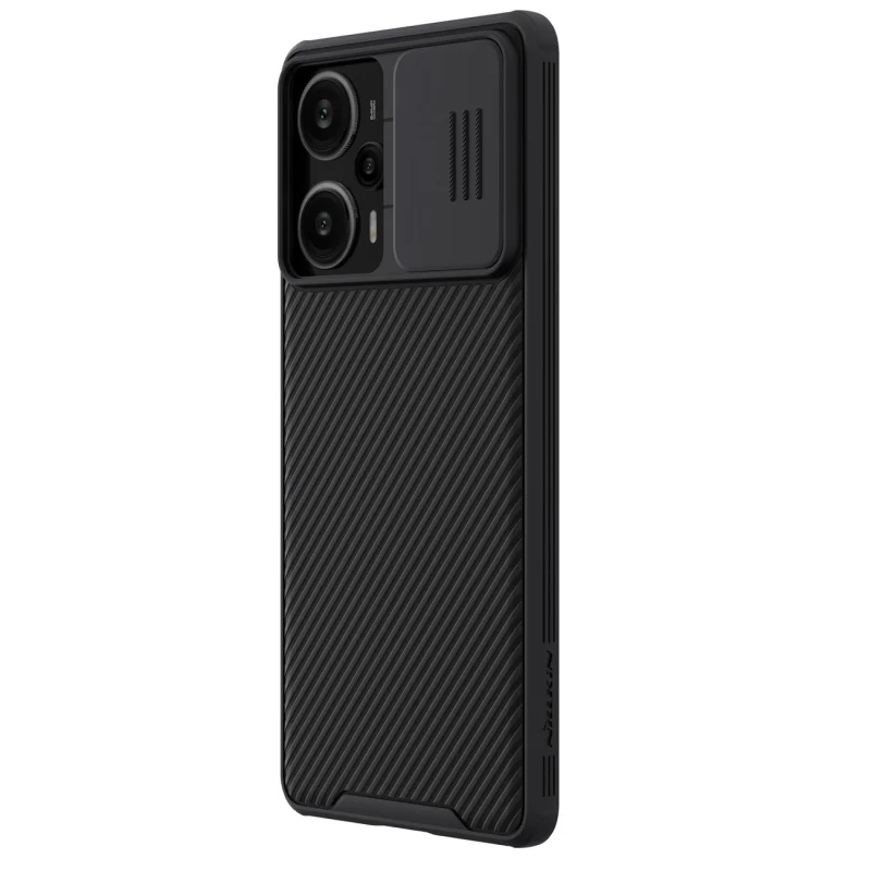 Pancerne etui Xiaomi Redmi Note 12 Turbo / Xiaomi Poco F5 z osłoną na aparat Nillkin CamShield Pro Case - czarne - obrazek 3