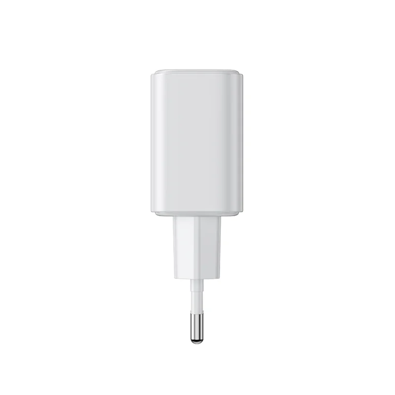 Szybka dwuportowa ładowarka sieciowa 20W USB-C / USB-A Joyroom JR-TCF05 - biała + kabel USB-C - Lightning 1m - obrazek 6