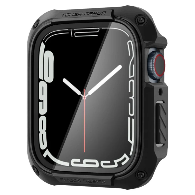 Etui Spigen Tough Armor na Apple Watch 7 / 8 / 9 (45 mm) - czarne - obrazek 2