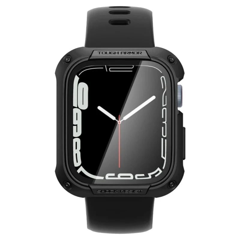 Etui Spigen Tough Armor na Apple Watch 7 / 8 / 9 (45 mm) - czarne - obrazek 3