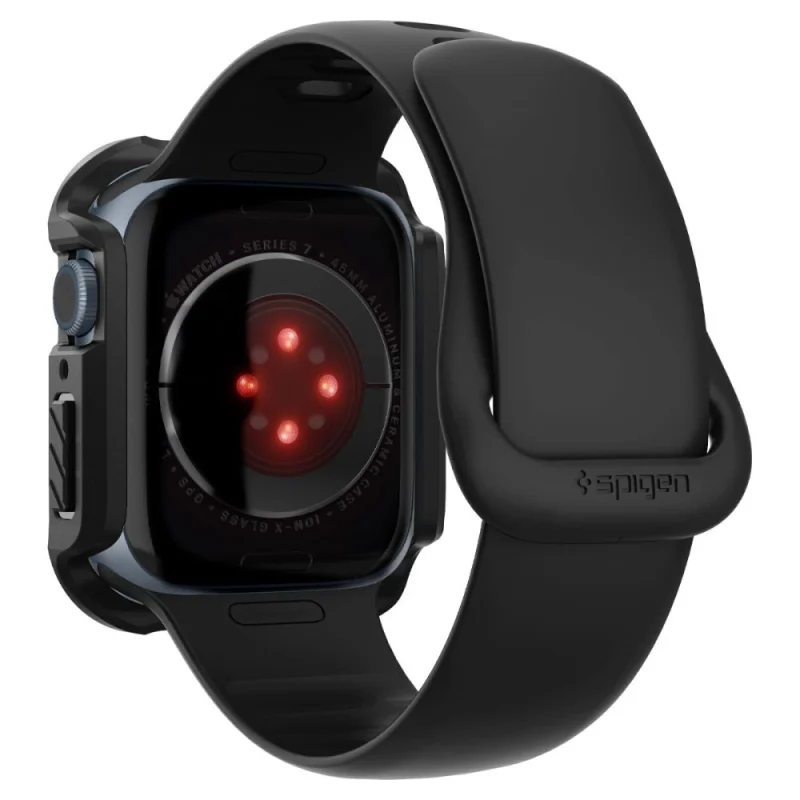 Etui Spigen Tough Armor na Apple Watch 7 / 8 / 9 (45 mm) - czarne - obrazek 5