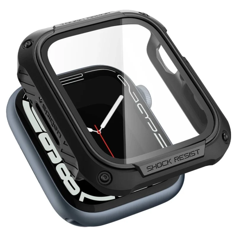 Etui Spigen Tough Armor na Apple Watch 7 / 8 / 9 (45 mm) - czarne - obrazek 6