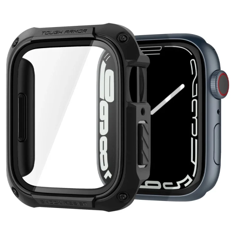 Etui Spigen Tough Armor na Apple Watch 7 / 8 / 9 (45 mm) - czarne - obrazek 8