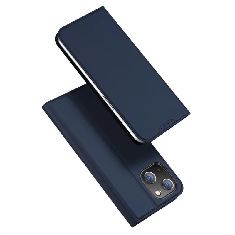 Etui z klapką i portfelem Dux Ducis Skin Pro do iPhone 15 - niebieskie - obrazek 2