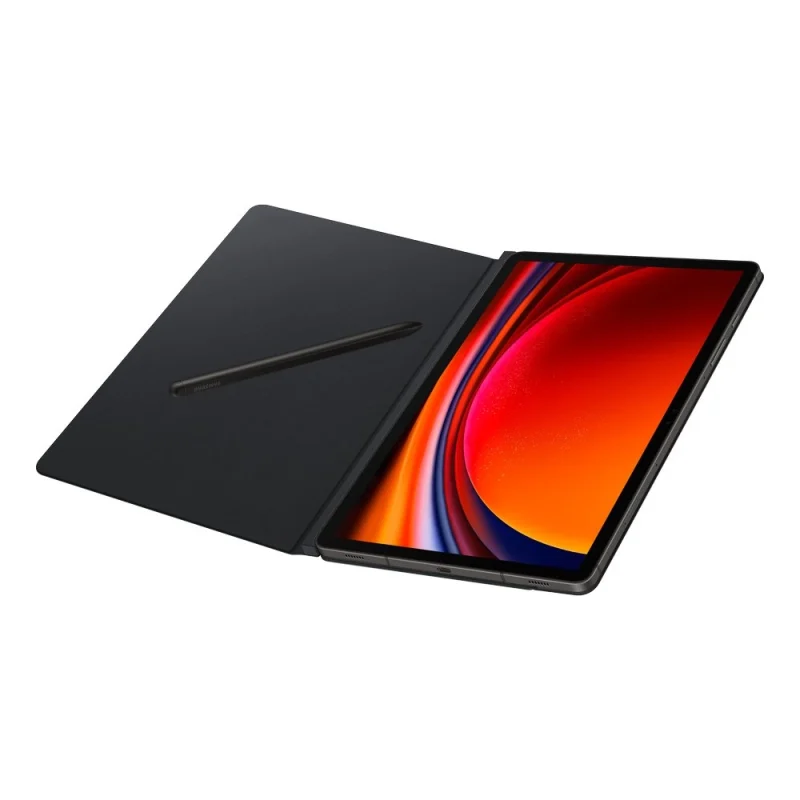 Etui z klapką i podstawką do Samsung Galaxy Tab S9 Smart Book Cover - czarne - obrazek 4