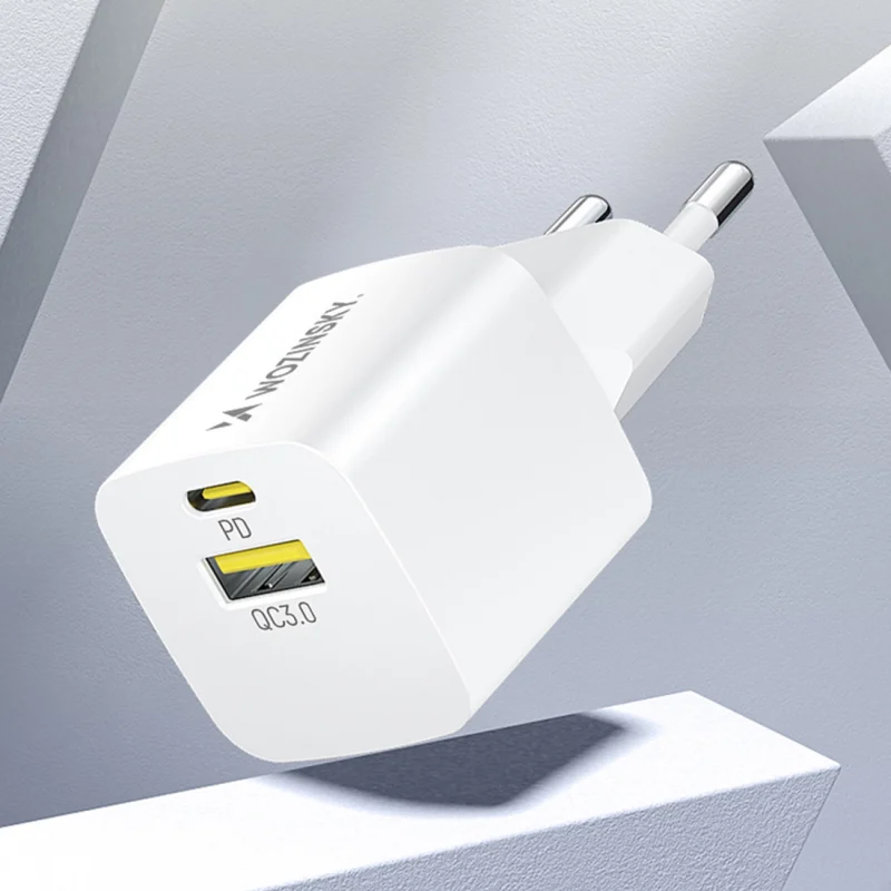 Ładowarka sieciowa Wozinsky WWCEAC GaN USB-A USB-C 33W - biała - obrazek 10