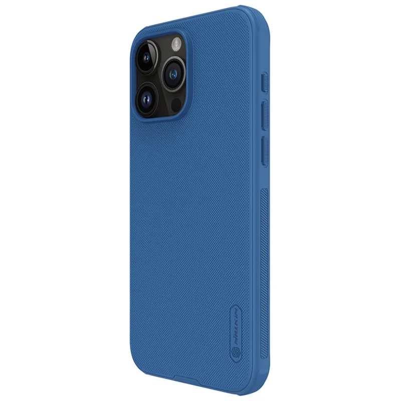 Wzmocnione etui do iPhone 15 Pro Max Nillkin Super Frosted Shield Pro - niebieskie - obrazek 3