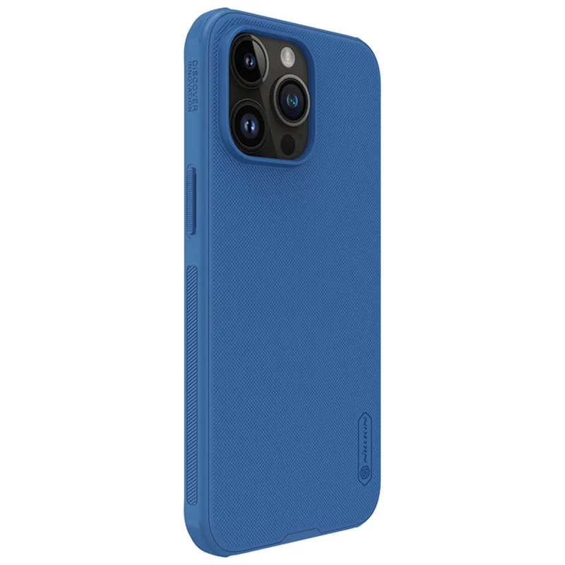 Wzmocnione etui do iPhone 15 Pro Max Nillkin Super Frosted Shield Pro - niebieskie - obrazek 5