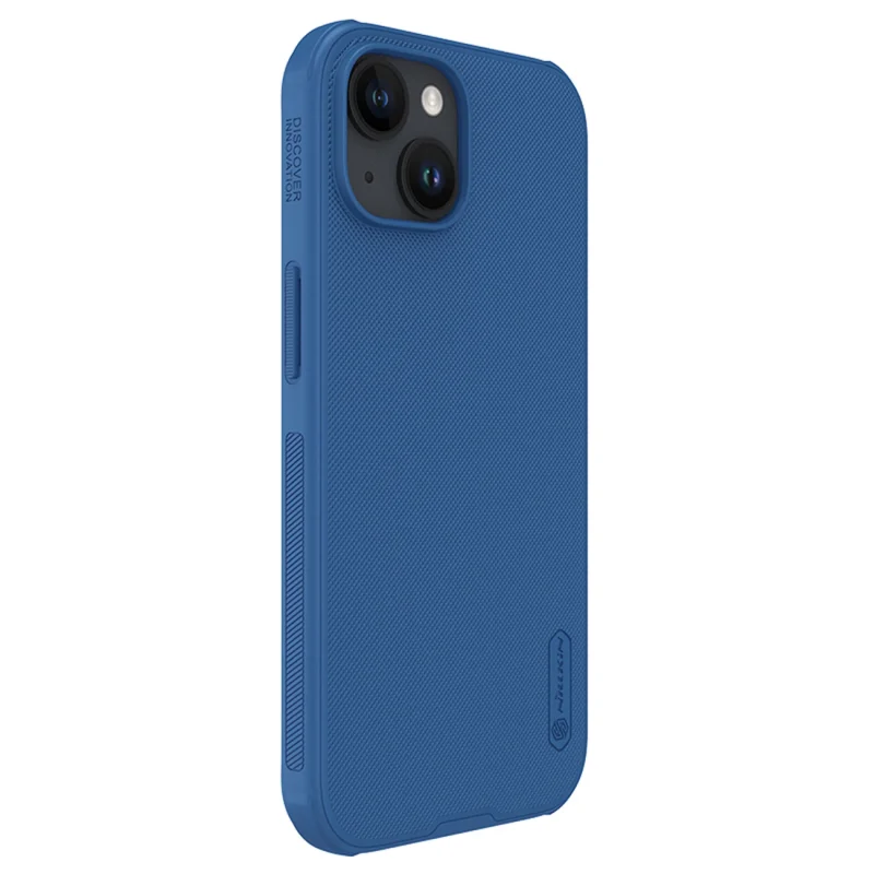 Wzmocnione etui do iPhone 15 Plus Nillkin Super Frosted Shield Pro - niebieskie - obrazek 5