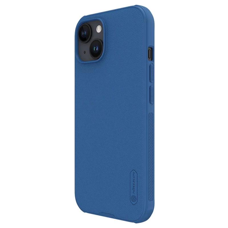 Wzmocnione etui Nillkin Super Frosted Shield Pro do iPhone 15 - niebieskie - obrazek 3