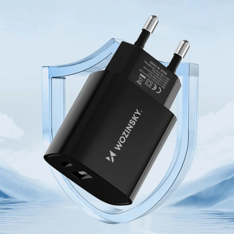 Ładowarka sieciowa Wozinsky WGWCB USB-A USB-C 20W - czarna - obrazek 12