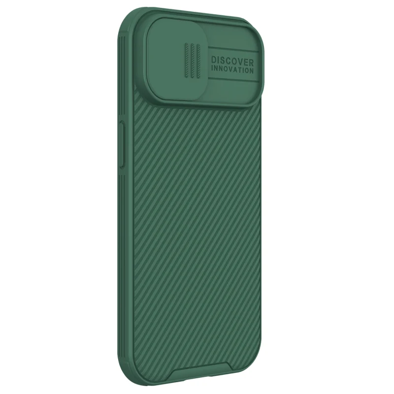 Pancerne etui Nillkin CamShield Pro Magnetic Case do iPhone 15 z osłoną na aparat - zielony - obrazek 5