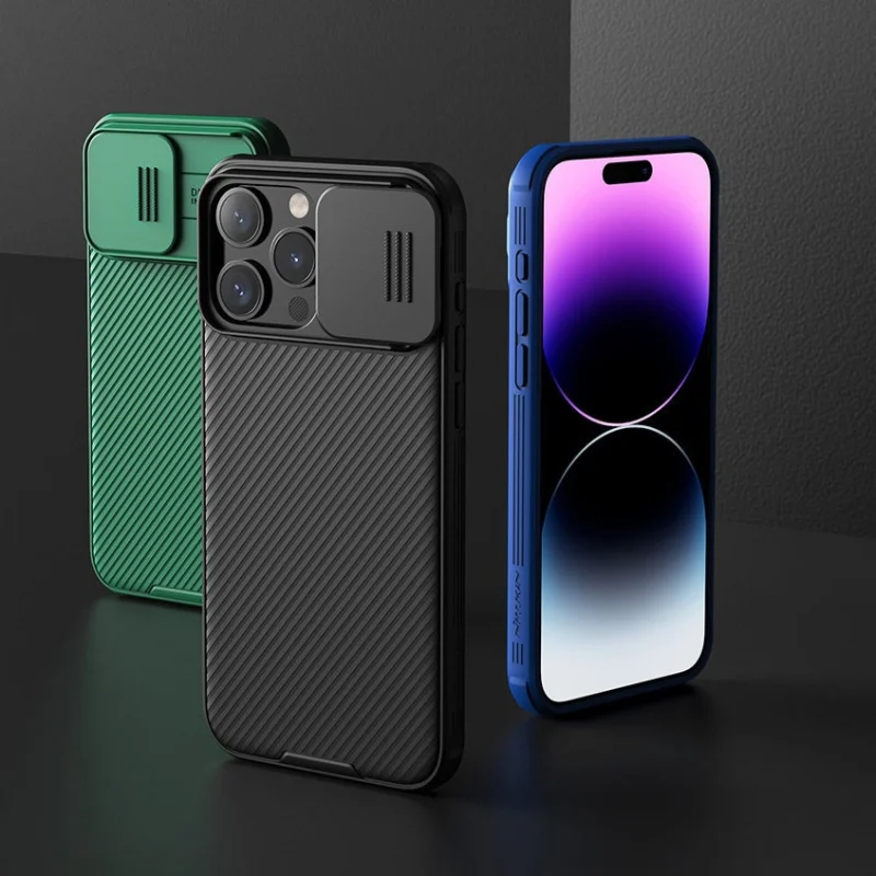 Pancerne etui Nillkin CamShield Pro Magnetic Case do iPhone 15 z osłoną na aparat - zielony - obrazek 7