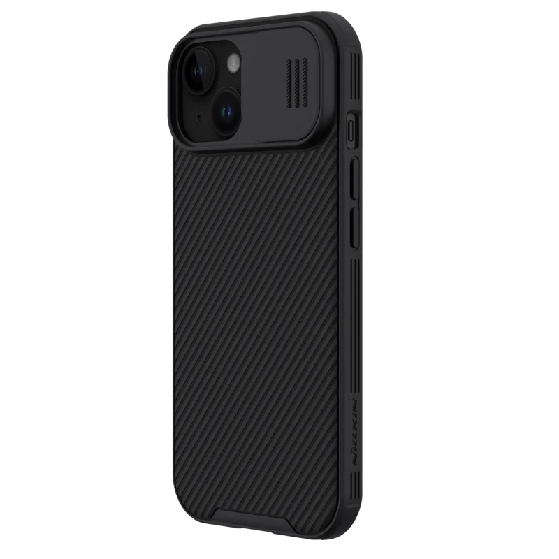 Pancerne etui Nillkin CamShield Pro Magnetic Case do iPhone 15 z osłoną na aparat - czarne - obrazek 3