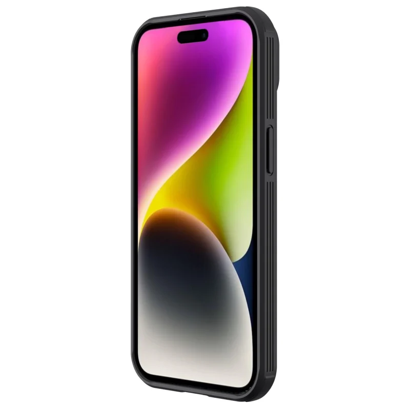 Pancerne etui Nillkin CamShield Pro Magnetic Case do iPhone 15 z osłoną na aparat - czarne - obrazek 4