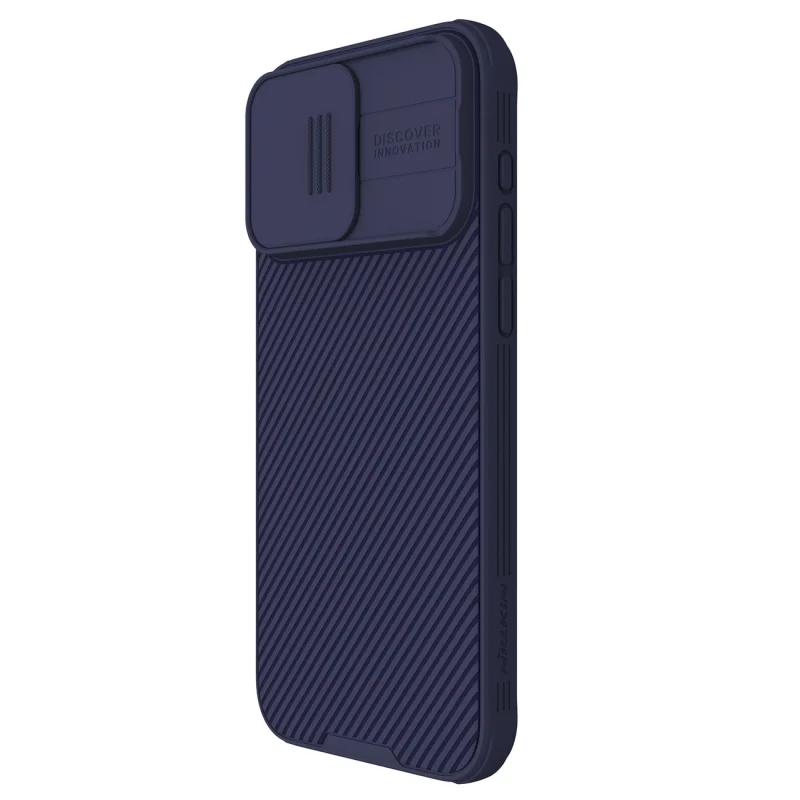 Pancerne etui Nillkin CamShield Pro Magnetic Case do iPhone 15 Pro Max z osłoną na aparat - fioletowe - obrazek 2