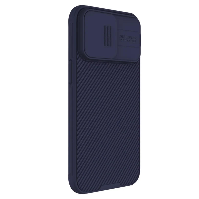 Pancerne etui Nillkin CamShield Pro Magnetic Case do iPhone 15 Pro Max z osłoną na aparat - fioletowe - obrazek 3