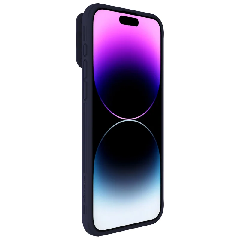 Pancerne etui Nillkin CamShield Pro Magnetic Case do iPhone 15 Pro Max z osłoną na aparat - fioletowe - obrazek 4