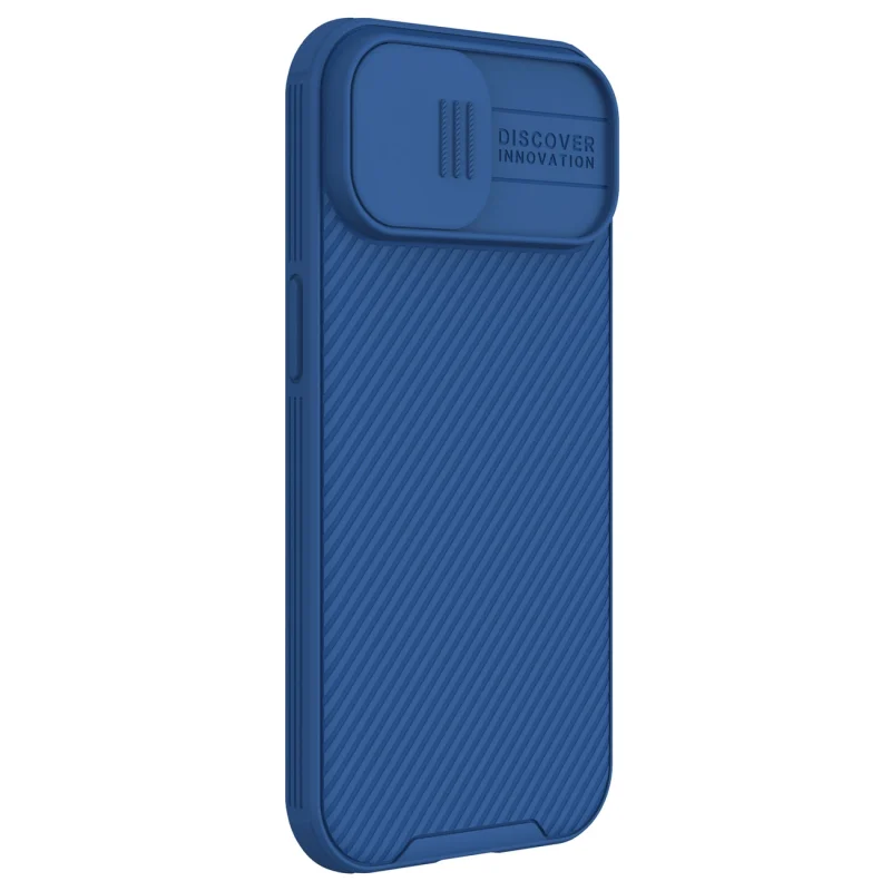 Pancerne etui Nillkin CamShield Pro Magnetic Case do iPhone 15 Plus z osłoną na aparat - niebieskie - obrazek 5