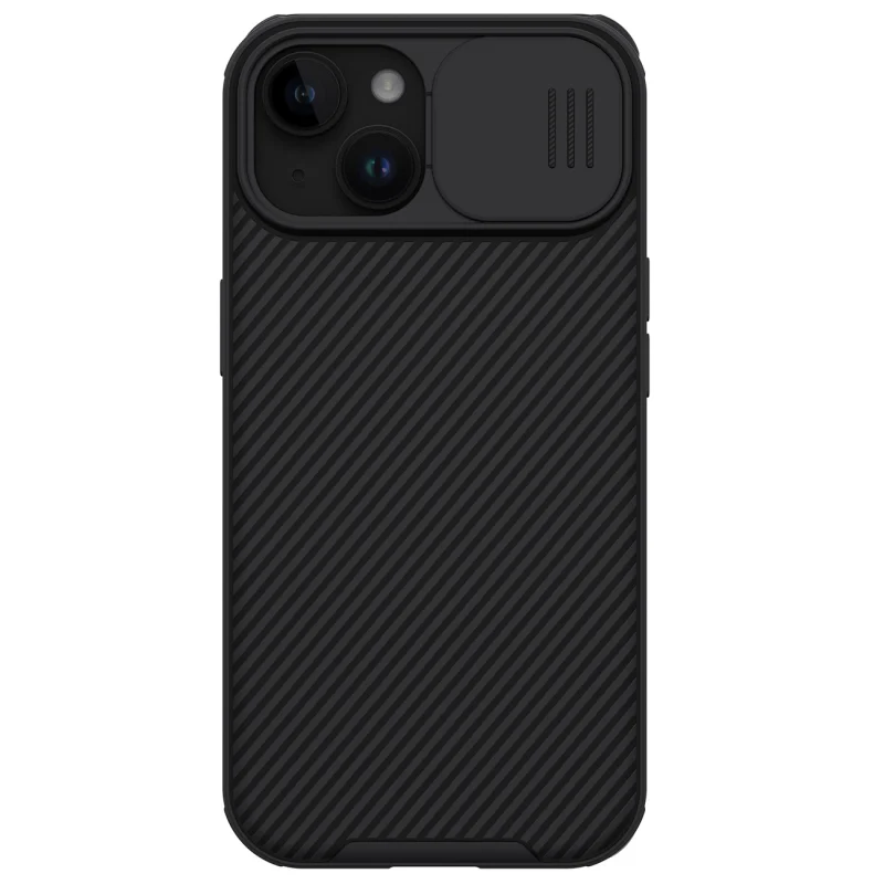 Pancerne etui Nillkin CamShield Pro Magnetic Case do iPhone 15 Plus z osłoną na aparat - czarne