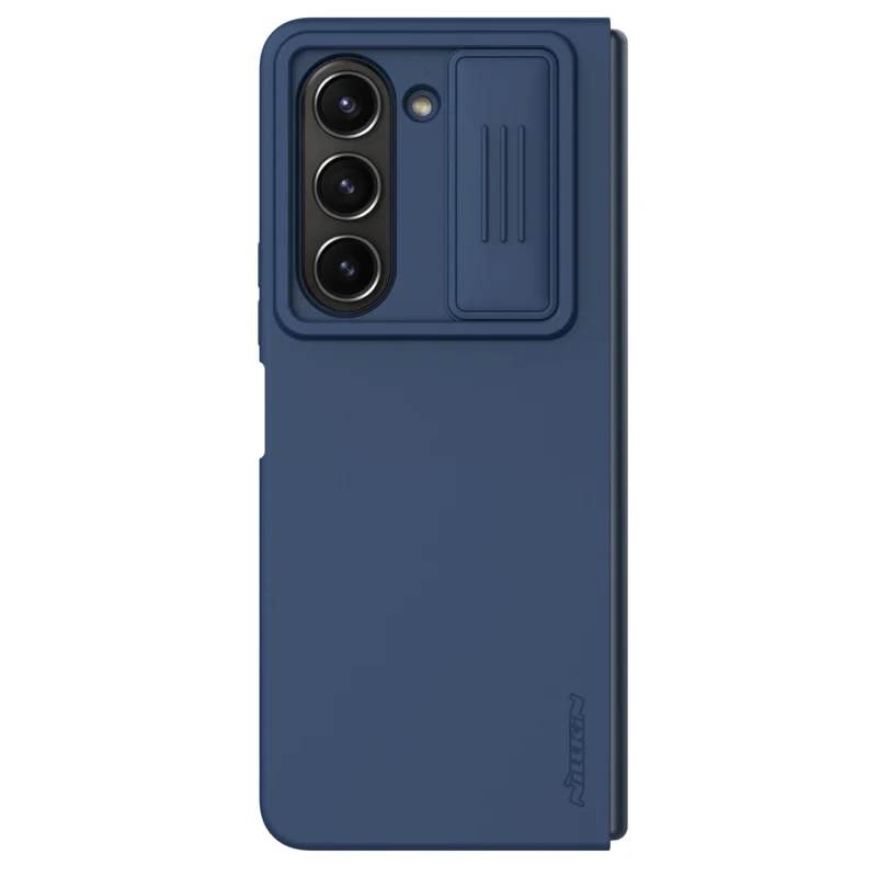 Silikonowe etui Nillkin CamShield Silky Silicone Case do Samsung Galaxy Z Fold 5 z osłoną na aparat - ciemnoniebieskie - obrazek 3