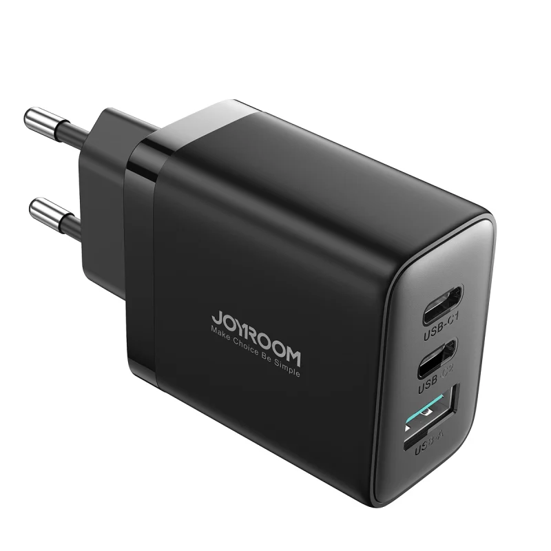 Szybka ładowarka Joyroom JR-TCF10 2x USB-C USB-A 32W - czarna - obrazek 6