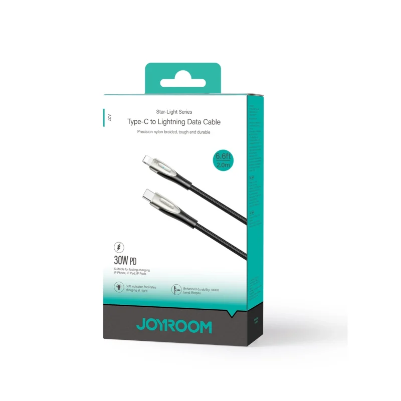 Kabel Joyroom Star-Light Series SA27-CL3 USB-C / Lightning 30W 2m - czarny - obrazek 5