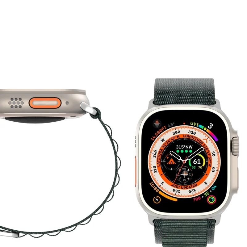 Sportowy pasek ze sprzączką do Apple Watch Ultra / 9 / 8 / 7 / 6 / SE / 5 / 4 / 3 / 2 / 1 (42, 44, 45, 49 mm) Dux Ducis Strap GS Version - zielony - obrazek 12