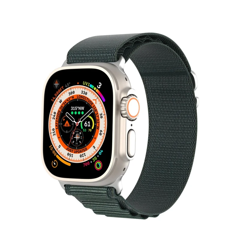 Sportowy pasek ze sprzączką do Apple Watch Ultra / 9 / 8 / 7 / 6 / SE / 5 / 4 / 3 / 2 / 1 (42, 44, 45, 49 mm) Dux Ducis Strap GS Version - zielony - obrazek 6