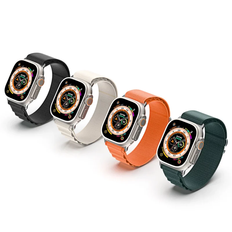 Sportowy pasek ze sprzączką do Apple Watch 9 / 8 / 7 / 6 / SE / 5 / 4 / 3 / 2 / 1 (41, 40, 38 mm) Dux Ducis Strap GS Version - zielony - obrazek 6