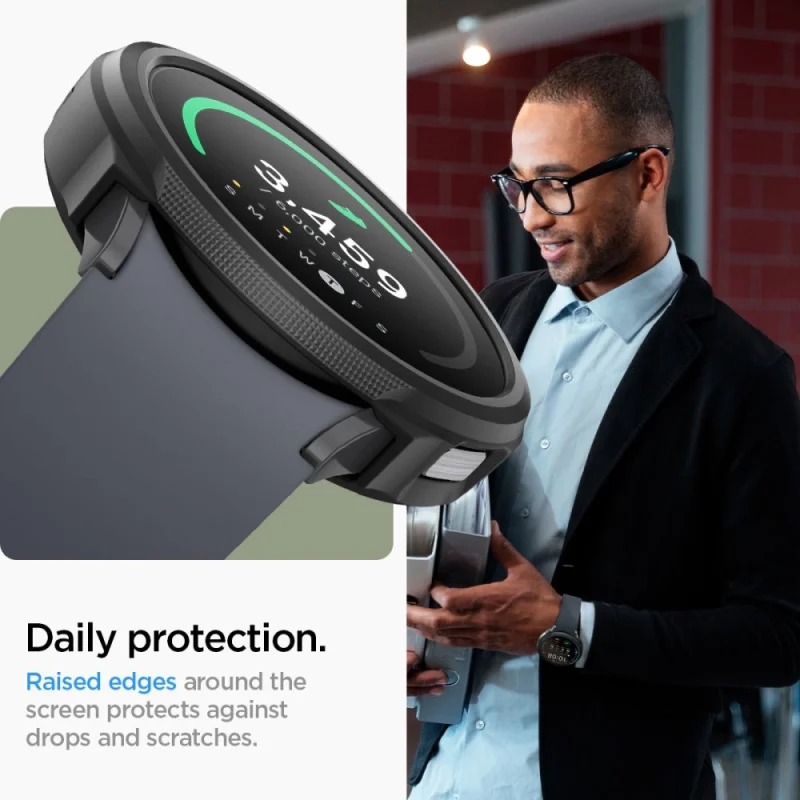 Etui Spigen Liquid Air na Samsung Galaxy Watch 6 (44 mm) - czarny mat - obrazek 4