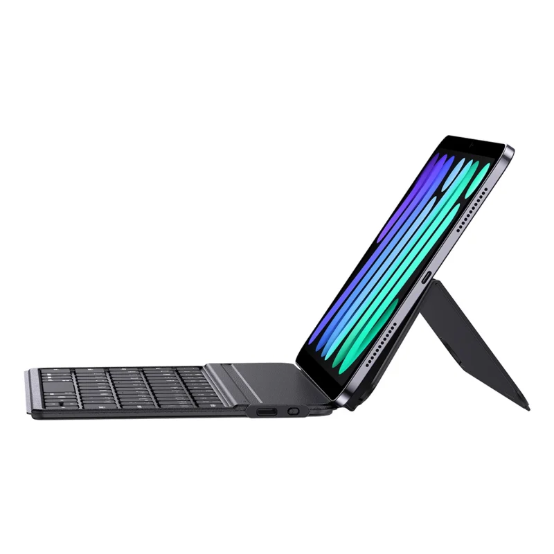 Etui z klawiaturą Baseus Brilliance Series na iPad mini 8.3'' (6 gen.) + kabel USB-C - czarne - obrazek 3