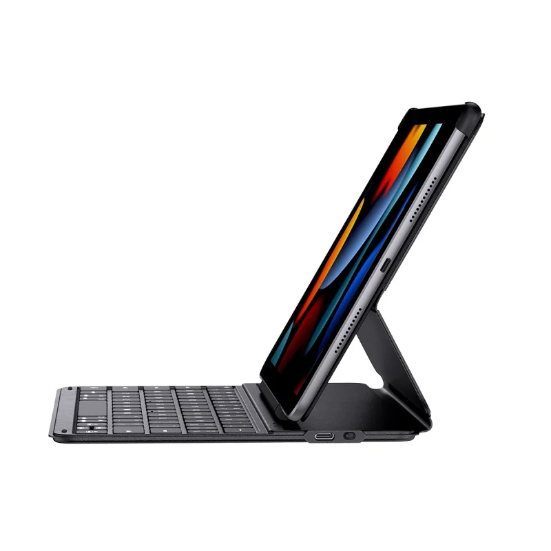 Etui z klawiaturą Baseus Brilliance Series na iPad 10.2'' (2019/2020/2021) + kabel USB-C - czarne - obrazek 3