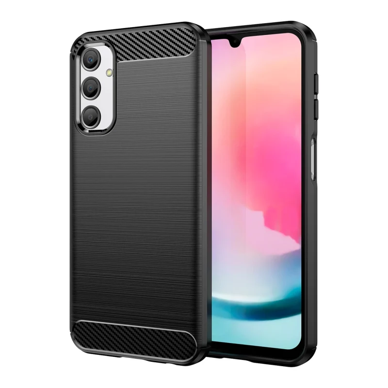 Elastyczne etui wzór karbon do Samsung Galaxy M34 Carbon Case - czarne