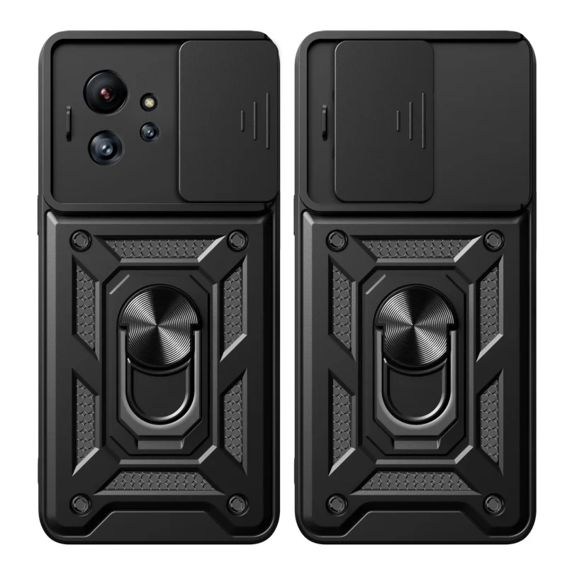 Etui pancerne Hybrid Armor Camshield do Infinix Zero Ultra z osłoną na aparat - czarne - obrazek 2