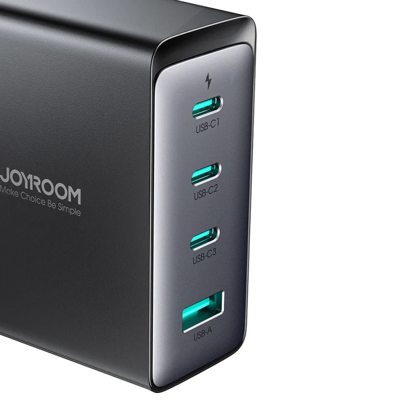 Ładowarka GaN UK Joyroom JR-TCG05UK 140W 3x USB-C USB-A + kabel USB-C / USB-C 240W 1.2m - obrazek 10