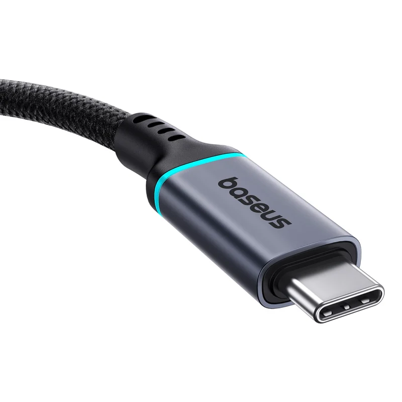 Kabel Baseus B0063370C111-01 USB-C - USB-C 4K 60Hz 100W 10Gb/s 1m - czarny - obrazek 3