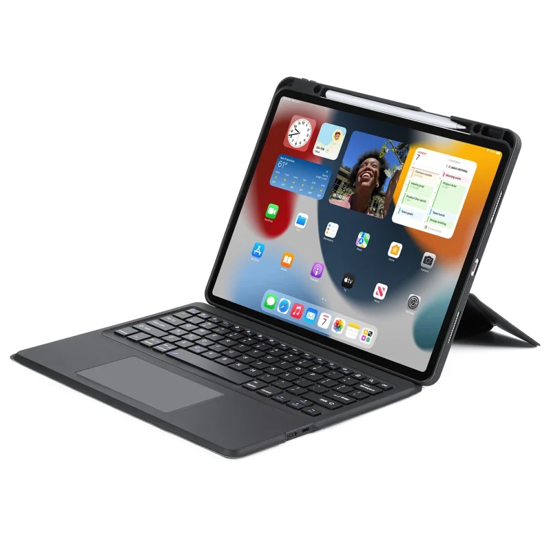 Etui z klawiaturą Bluetooth Dux Ducis DK Series do Apple iPad Pro 12.9 (2020/2021/2022) - czarne - obrazek 2