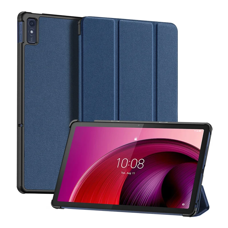 Etui z funkcją smart sleep Dux Ducis Domo do tabletu Lenovo Tab M10 10.6'' - niebieskie - obrazek 3