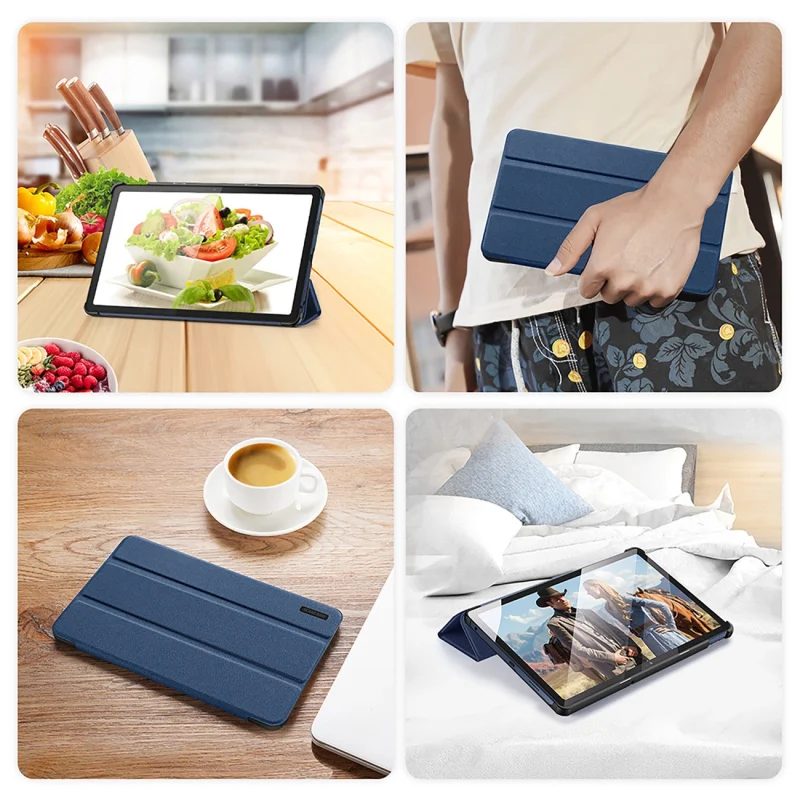 Etui z funkcją smart sleep Dux Ducis Domo do tabletu Lenovo Tab M10 10.6'' - niebieskie - obrazek 10