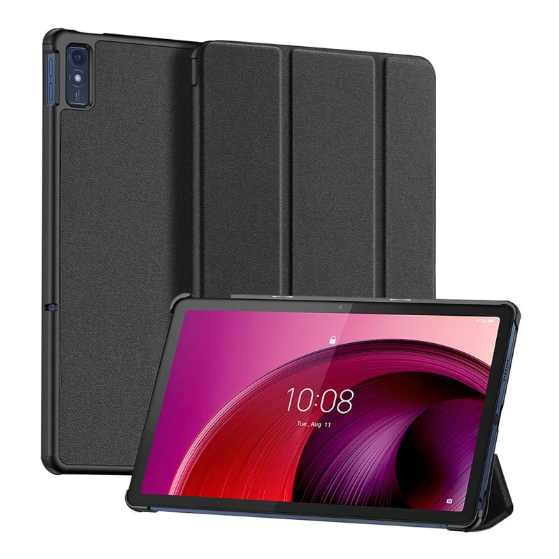 Etui z funkcją smart sleep Dux Ducis Domo do tabletu Lenovo Tab M10 10.6'' - czarne - obrazek 2