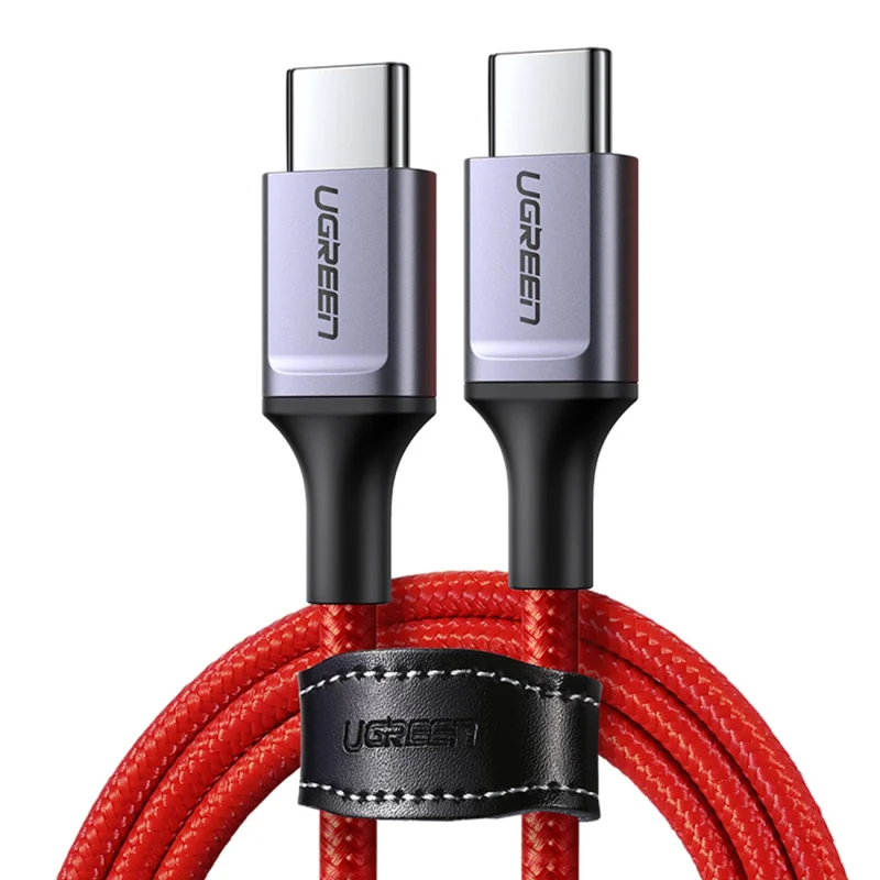 Kabel Ugreen US294 USB-C - USB-C 3A 480Mb/s 1m - czerwony