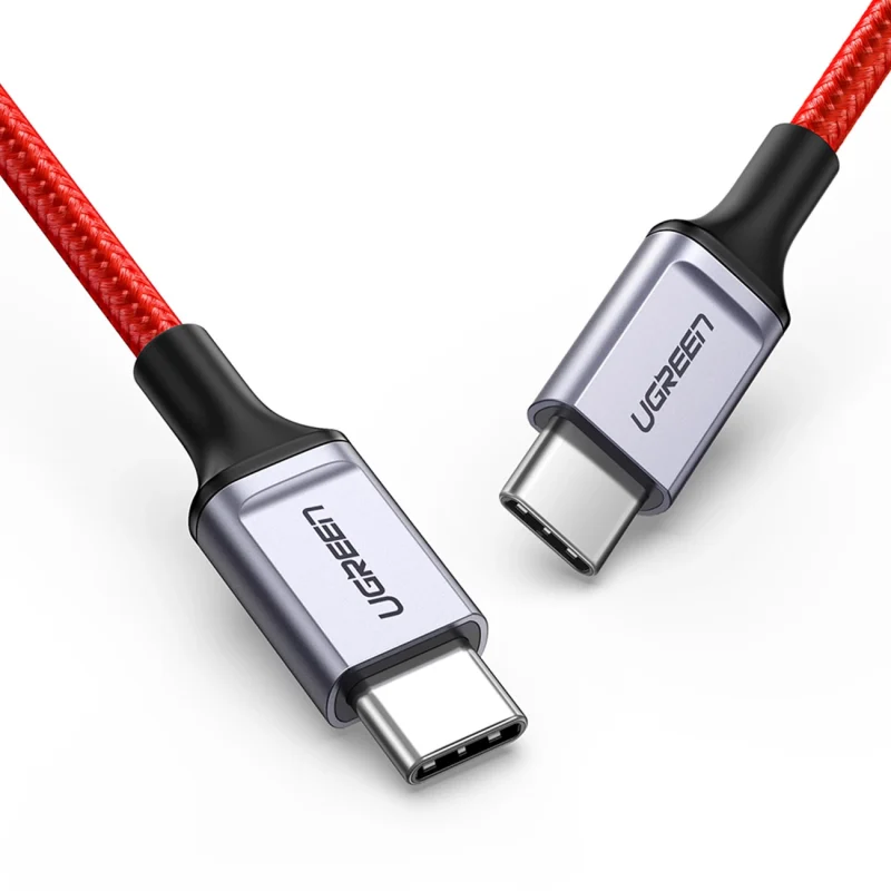 Kabel Ugreen US294 USB-C - USB-C 3A 480Mb/s 1m - czerwony - obrazek 2