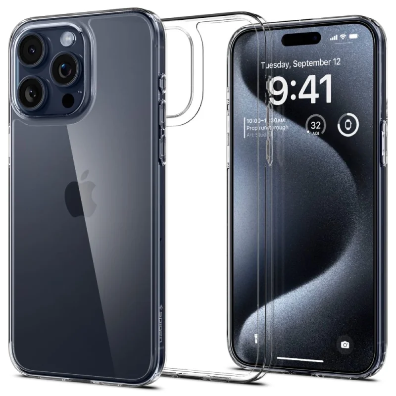 Etui Spigen Airskin Hybrid na iPhone 15 Pro - przezroczyste