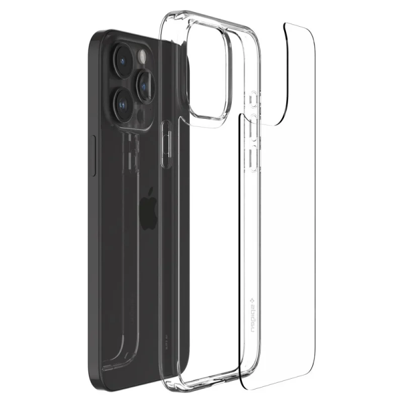 Etui Spigen Airskin Hybrid na iPhone 15 Pro - przezroczyste - obrazek 9