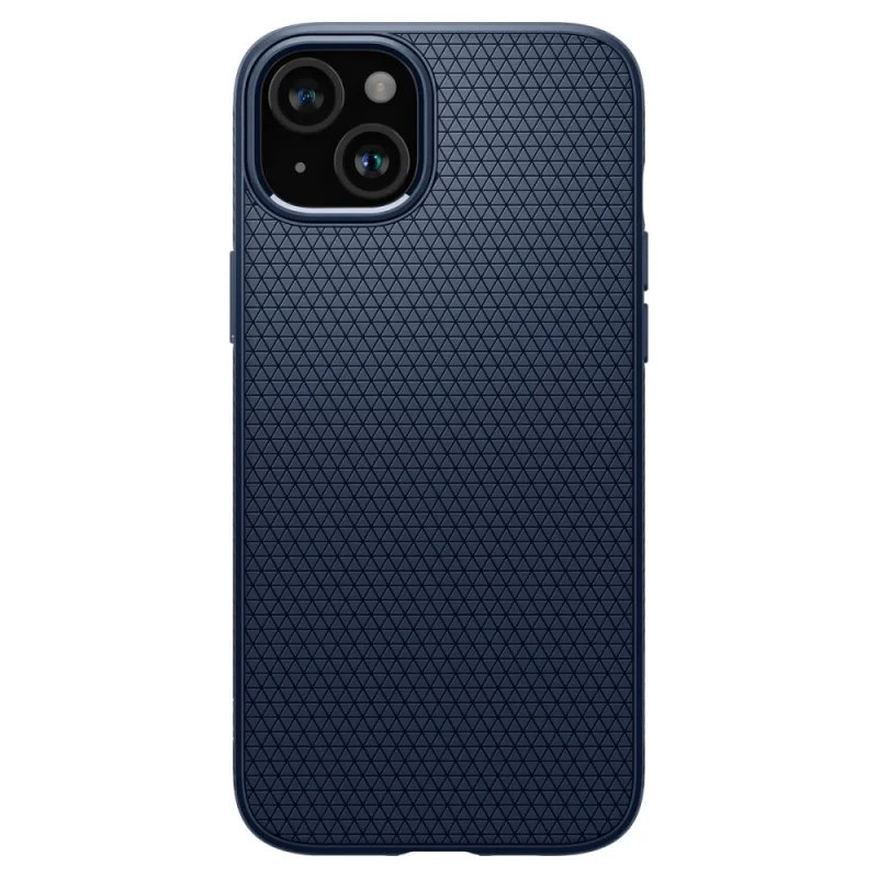 Etui Spigen Liquid Air na iPhone 15 - niebieskie - obrazek 2